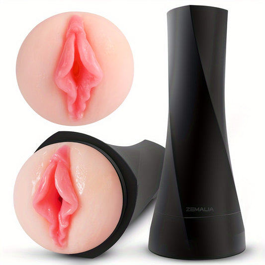 HongJianDa masturbation cup with vaginal texture – close-up view.