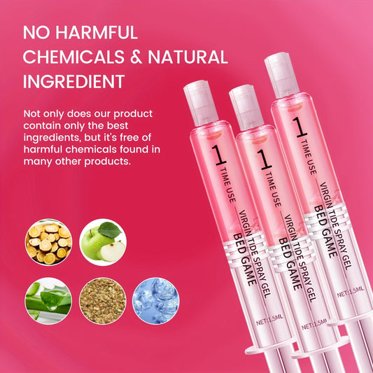 3X1.5ml (0.1oz) JIAOYUE Líquido auxiliar para mejorar la estimulación y reducir la sequedad, adecuado para parejas adultas, mujeres sexys