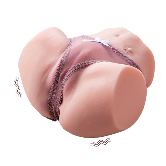 Xingse 1-teiliger vollautomatischer, vibrierender Sexpuppen-Masturbator für Männer, mit 10 Vibrationsmodi, lebensechter weiblicher Körperpuppen-Masturbator für Männer, Sexspielzeug für Erwachsene für Männer.