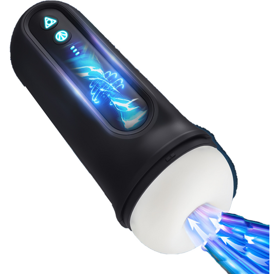Hongjianda Automatischer männlicher Masturbator, realistischer Vagina-Masturbator, mit Vibrations- und Saugkraftpaket, für intensives Vergnügen am Penis des Mannes, Sexspielzeug für Männer.