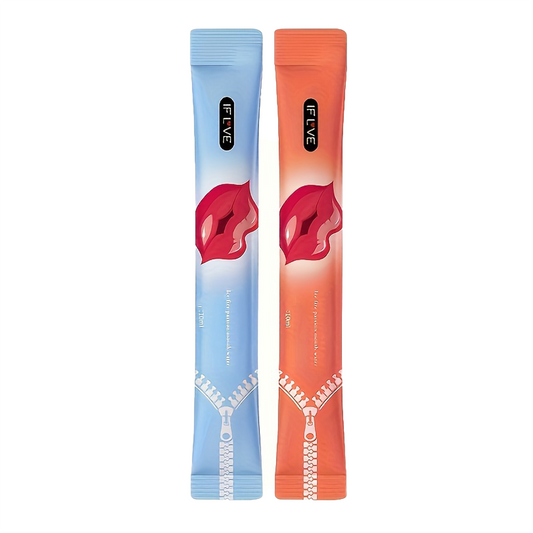 Juego de lubricantes bucales Ice and Fire Dual Heaven de JIAOYUE: 10 x 10 ml de líquido lubricante de agua dulce para sensaciones de hielo y fuego. Perfecto para parejas y para coquetear.