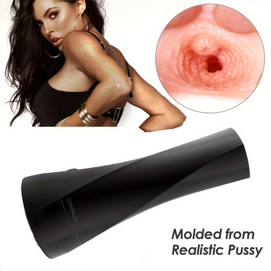 Realistic stimulation with the HongJianDa male masturbator.