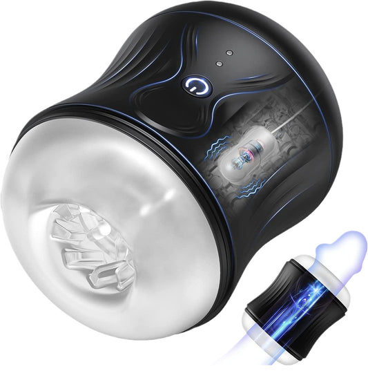 EjaGuard Pocket Pussy Stamina Training Machine – 10-Mode Vibrating Stroker for Men
