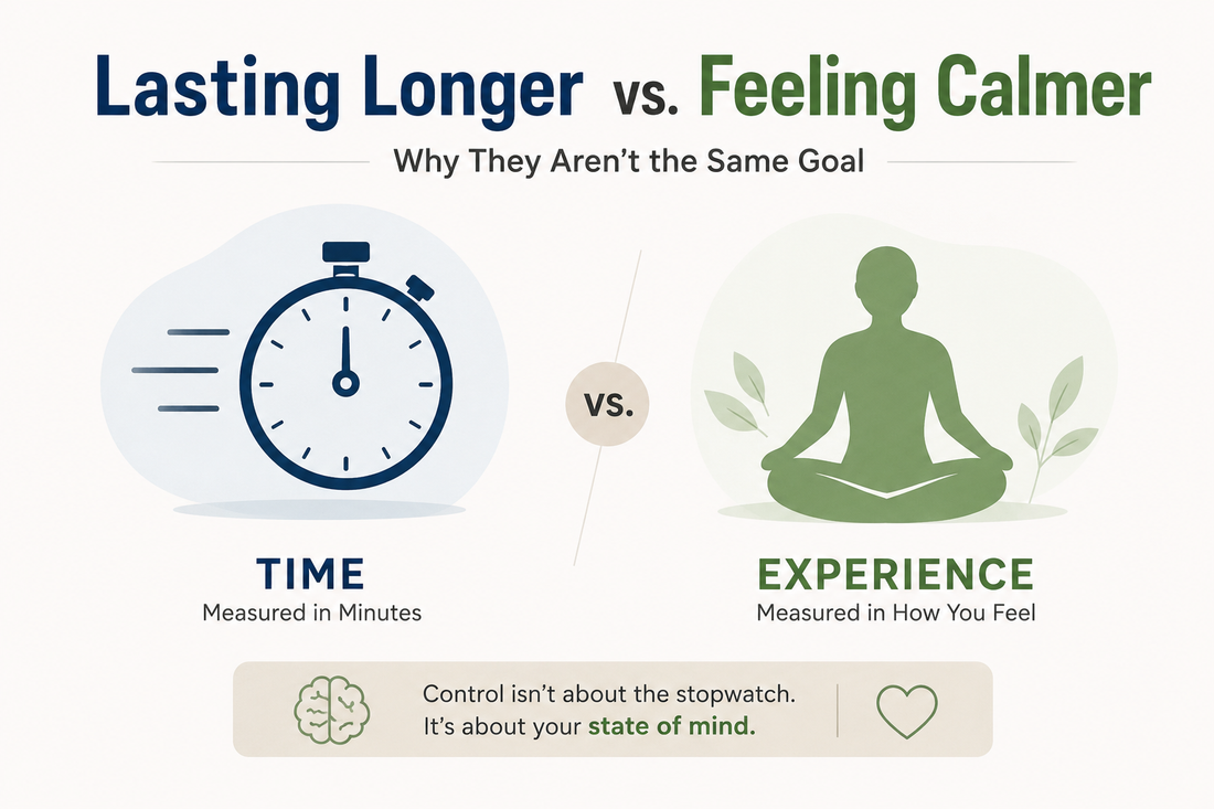 Lasting Longer vs. Feeling Calmer: Why They Aren't the Same Goal