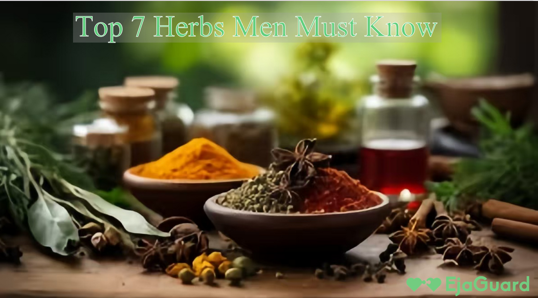 An image of herbs that are helpful for men