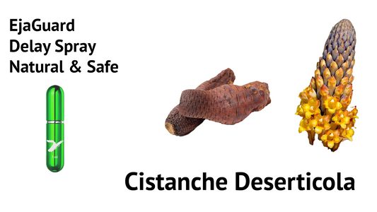 Cistanche Deserticola, with Natural and Safe solutions to Premature Ejaculation: EjaGuard Delay Spray. 