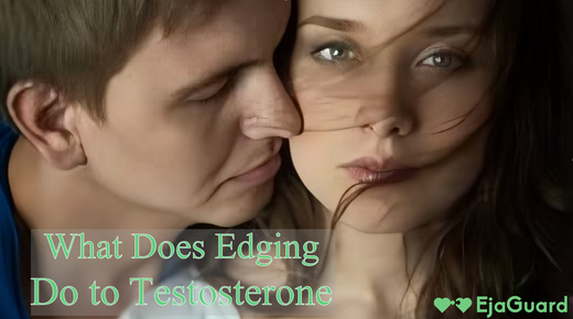 An image of sexual arousal on the title of "what does edging do to testosterone"