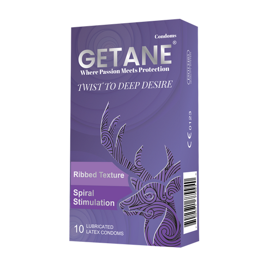 GETANE® Super Smooth Ribbed Lubricated Condoms – Enhanced Protection & Pleasure