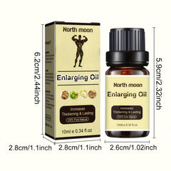 10ml(0.34oz) NorthMoon Male Penis Enlargement Oil, And Adult Penis Enlargement Coarse Growth, Increase Men's Sex Strength, External oil Adult Sex Supplies, For Men's Couples