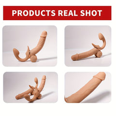 33cm/13inch ye ying 1pc Lesbian Double-Ended Vibrating G-spot Dildo Vibrator, Rechargeable Fake Penis Adult Sex Toys With Double Heads And Double Motors and  Multiple Vibrations, Wireless Silicone Massager, For Women And Lesbian LGBQTs