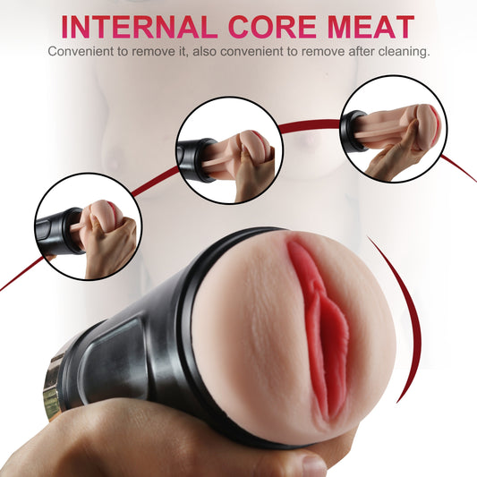 Xingse Male Masturbators ,Features 3 speeds and 7 frequency vibrations, For Drill Automatic Vibrating Penis Stroker Realistic Lifelike Pussy Vagina Cup, Sucking Toys For Men Masturbation,Pocket Pussy Sex Toy For Men