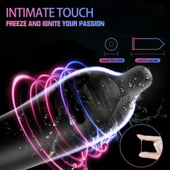 GETANE® Super Smooth Fire & Ice Lubricated Condoms – Enhanced Protection & Pleasure