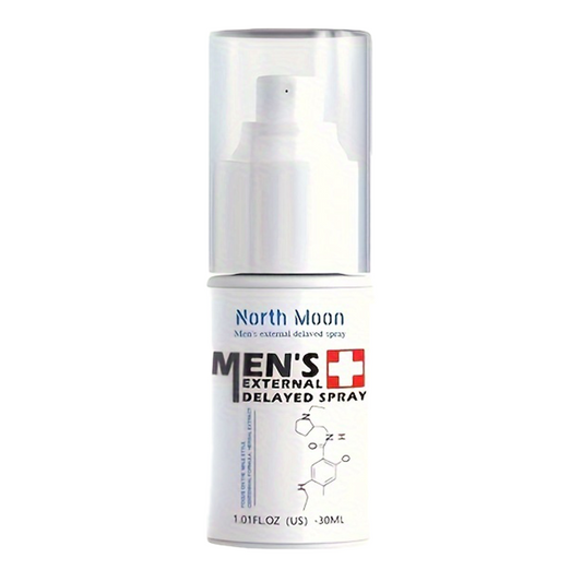 30 ml (1,01 oz) North Moon Delay Spray für die männliche Sexualität, Zeitverzögerungsspray für Männer, lang anhaltende Erotik, Männerbedarf, für Mann und Paar