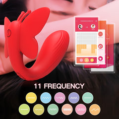 9.5cm/3.74inch Hongjianda 1pc Wearable Vibrators, With Vibrator App Control Vibrating, For G Spot Clit, Invisible Butterfly, Adult Sex Toys For Women Couples, Lesbian, LGBTQS