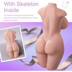 Xingse 1pc Male Sex Doll Masturbator, Male Masturbator, Erotic Sex Toys, Relieve Stress, Female Doll Torso Big Boob Realistic Vagina, Adult Sex Toys For Men Pleasure.