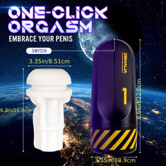 HongJianDa Automatic Male Masturbator, Realistic Vagina Masturbator, With 5 Vibration Modes, For Intense Pleasure for Men Penis Intense Pleasure, For Man Sex Toys.