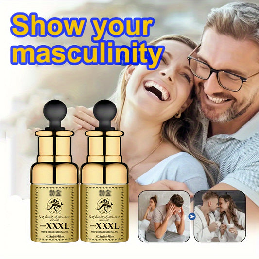 28ml(0.95oz）Gang 1pc Men's Massage Oil Penis Enhancement Men Energy For Care Delay Performance Boost Strength