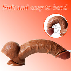 Xingse Realistic Dildo For Women, Silicone Adult Sensory Toys, Sex Dildo With Suction Cup For Hands-Free Play, Lifelike Dildo For G-spot Stimulation Dildos Anal Adult Sex Toys