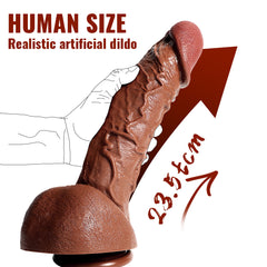 Xingse Realistic Dildo For Women, Silicone Adult Sensory Toys, Sex Dildo With Suction Cup For Hands-Free Play, Lifelike Dildo For G-spot Stimulation Dildos Anal Adult Sex Toys