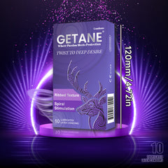 GETANE Super Smooth Ribbed Lubricated Condoms | Enhanced Pleasure, 10 Packs EjaGuard GETANE Super Smooth Ribbed Lubricated Condoms | Enhanced Pleasure, 10 Packs EjaGuard