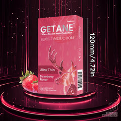 GETANE Super Smooth Kondome mit Gleitmittel und Erdbeergeschmack | Fr mehr Vergngen, 10 Packungen EjaGuard GETANE Super Smooth Kondome mit Gleitmittel und Erdbeergeschmack | Fr mehr Vergngen, 10 Packungen EjaGuard
