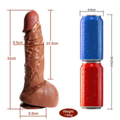 Xingse Realistic Dildo For Women, Silicone Adult Sensory Toys, Sex Dildo With Suction Cup For Hands-Free Play, Lifelike Dildo For G-spot Stimulation Dildos Anal Adult Sex Toys