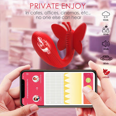 9.5cm/3.74inch Hongjianda 1pc Wearable Vibrators, With Vibrator App Control Vibrating, For G Spot Clit, Invisible Butterfly, Adult Sex Toys For Women Couples, Lesbian, LGBTQS