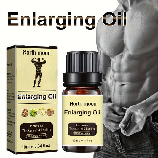 10ml(0.34oz) NorthMoon Male Penis Enlargement Oil, And Adult Penis Enlargement Coarse Growth, Increase Men's Sex Strength, External oil Adult Sex Supplies, For Men's Couples