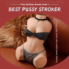 Xingse 1pc Automatic Sucking Sex Doll Male Masturbator, Realistic Vagina Male Adult Toy With Sucking Vibrating Modes,  For Men Pleasure.