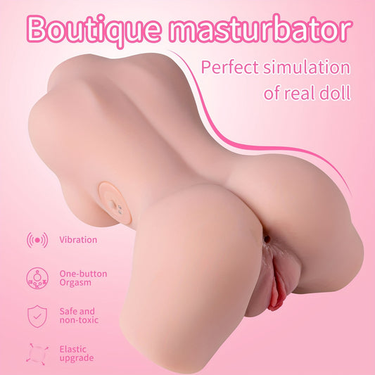 Xingse Automatischer vibrierender Sexpuppen-Masturbator für Männer, mit 3 Geschwindigkeiten und 7 Vibrationsfrequenzen, Masturbator, lebensechter weiblicher Körperpuppen-Masturbator für Männer, Sexspielzeug für Erwachsene für Männer. 