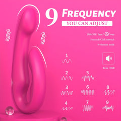 21cm/8.26inch S 9 Modes of Pleasure: 1 Pc Strapless Strap-On G-Spot Vibrator For Women - Anti-Slip Remote Control Realistic Double-Ended Dildo Vibrating Butt Plug