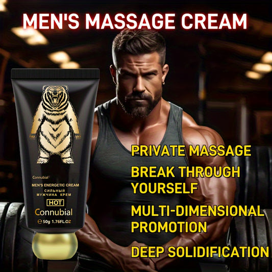 50g(1.69oz) Gang Penis Enlargement  Men's Penis Intimate Massage Essential Cream, Penis Delay Performance Boost, Boost Male Physical Endurance & Hardness - Increases Partner Desire And Male Attractiveness, External Body Massage Oil