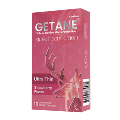 GETANE Super Smooth Kondome mit Gleitmittel und Erdbeergeschmack | Fr mehr Vergngen, 10 Packungen EjaGuard GETANE Super Smooth Kondome mit Gleitmittel und Erdbeergeschmack | Fr mehr Vergngen, 10 Packungen EjaGuard