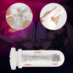 Hongjianda Automatic Male Masturbator Cup, Realistic Vagina  Masturbator With 5-Mode Vibration & Suction Powerhouse, For Intense Pleasure  For Men Penis Intense Pleasure, For Man Sex Toys.