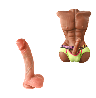 An image of thrusting and realistic dildos from EjaGuard