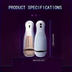 LiVX Automatic Male Masturbator, 10 Vibration Mode Electric Pocket Pussy, Voice Mode Hands Free Masturbator, Oral Sex Adult Sex Toys For Men