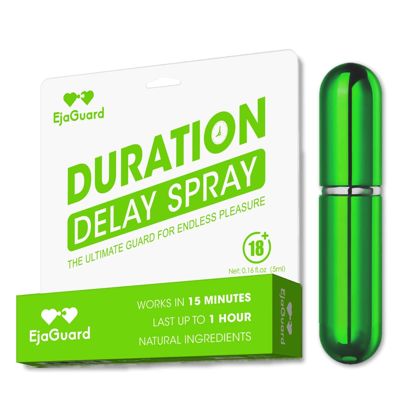 An image of EjaGuard Herbal Delay Spray with package