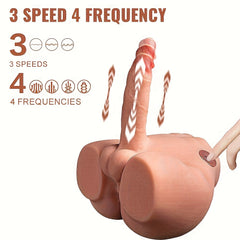 Xingse 1pc Women Sex Doll, With Vibrating And Thrusting Modes, 3D Realistic Dildo For Female Pleasure, Soft Sex Toy For Female Masturbation Vaginal Stimulation Anal Masturbators, Adult Supplies.