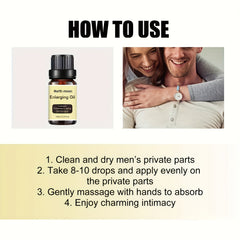 10ml(0.34oz) NorthMoon Male Penis Enlargement Oil, And Adult Penis Enlargement Coarse Growth, Increase Men's Sex Strength, External oil Adult Sex Supplies, For Men's Couples