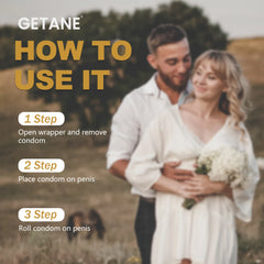 GETANE® Super Smooth Condoms – Extra 50% Lube, 36 Value Pack
