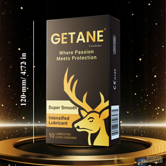 Demonstration of Getane Condoms' Extra 600mg Silicone Lubrication for Maximum Comfort and Friction-Free Experience