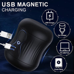 EjaGuard Pocket Pussy Stamina Training Machine – 10-Mode Vibrating Stroker for Men